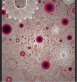 vintage floral background vector image vector image