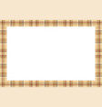 vintage frame scottish border pattern retro vector image
