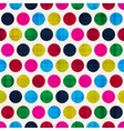 retro polka dots seamless pattern vector image vector image