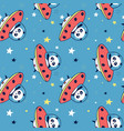 space seamless pattern print design with slogan vector image vector image