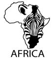 Zebra silhouette africa Royalty Free Vector Image