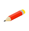 isometric flat pencil on white background vector image