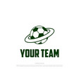 simple ball planet soccer football for sport club vector image vector image