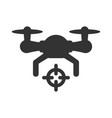 drone target icon vector image vector image