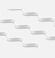 high-detailed abstract white waves vector image
