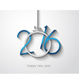 2016 merry christmas and happy new year background vector image