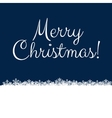 christmas card with snowflakes vector image