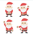 santa claus and different poses vector image