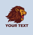 lion head vector image vector image