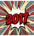 new year 2017 colored background vector image