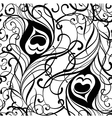 peacock feather seamless pattern vector image