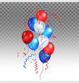 color holiday balloons bunch vector image vector image