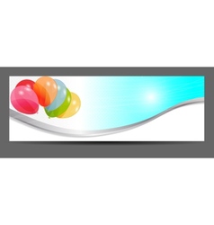 Banner balloons Royalty Free Vector Image - VectorStock
