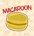 macaroon pistachio color vector image vector image
