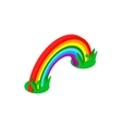 rainbow isometric 3d icon vector image