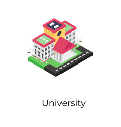 University building Royalty Free Vector Image - VectorStock