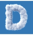 cloud letter vector image vector image