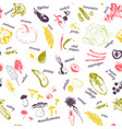 hand drawn sketch food vector image