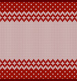 knitwear seamless texture template with empty vector image