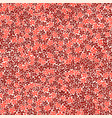 seamless pattern with flowers vector image