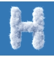 cloud letter vector image vector image