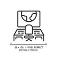 mission control pixel perfect linear icon vector image vector image