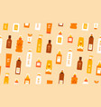 spf sun block cosmetics seamless pattern vector image vector image