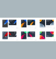 brochure design round template colourful modern vector image