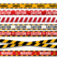 police line caution lines warning tapes vector image vector image