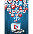 usa elections electronic voting vector image vector image