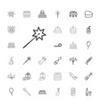 33 celebrate icons vector image vector image