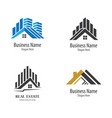 real estate logo icon vector image