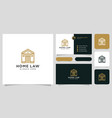 house law logo design vector image vector image