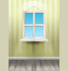 Colour classis frame set on wall Royalty Free Vector Image