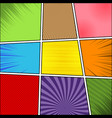 comic book colorful template vector image