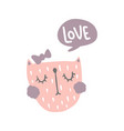 love cat vector image