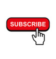 Subscribe button icon Royalty Free Vector Image