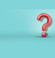 question mark on green background with shadow vector image