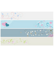 spring web banners vector image vector image