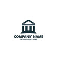 unique attorney and law logo template vector image