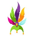 mardi gras carnival hat vector image
