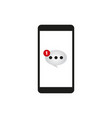 smartphone email or sms icon mobile mail sign vector image