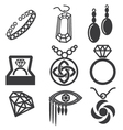 jewelry mark set vector image