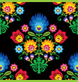 seamless folk art pattern - polish design vector image vector image