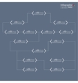 corporate organization chart template vector image