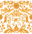 golden baroque rich luxury pattern vector image vector image