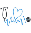 stethoscope as symbol of good health vector image