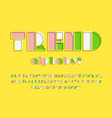 abstract font vector image
