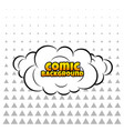 comic cloud or smoke background vector image