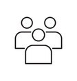 group of people line icon vector image vector image